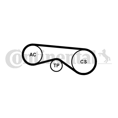 Contitech Poly V-riemen kit 5PK865K1