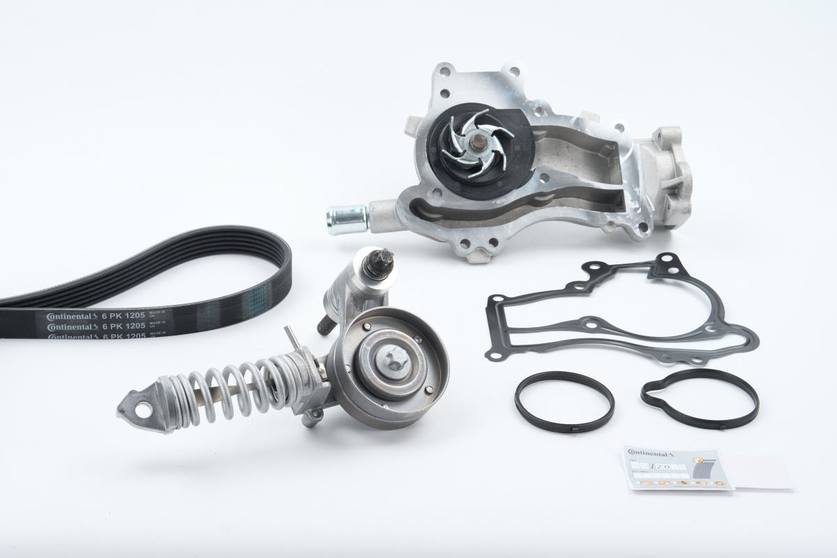 Contitech Poly V-riemen kit inclusief waterpomp 6PK1205WP1