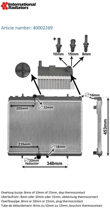 Van Wezel Radiateur 40002269