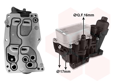 Behuizing, oliefilter Van Wezel 06013785