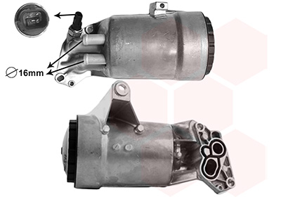 Behuizing, oliefilter Van Wezel 37013736