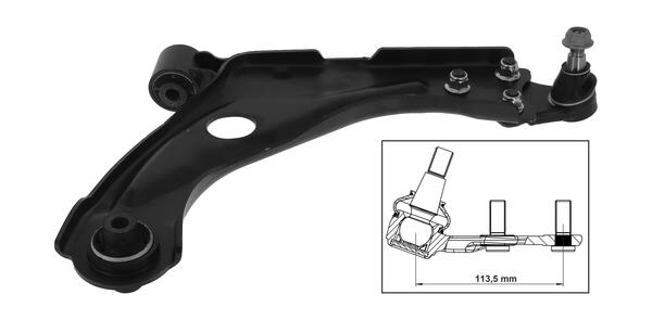 Draagarm, wielophanging Monroe L28J06