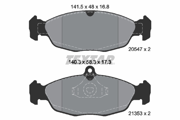 Remblokset Textar 2054701
