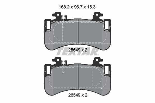 Remblokset Textar 2654901