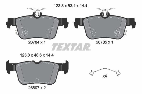 Remblokset Textar 2678401