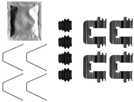 Rem montageset Textar 82551600