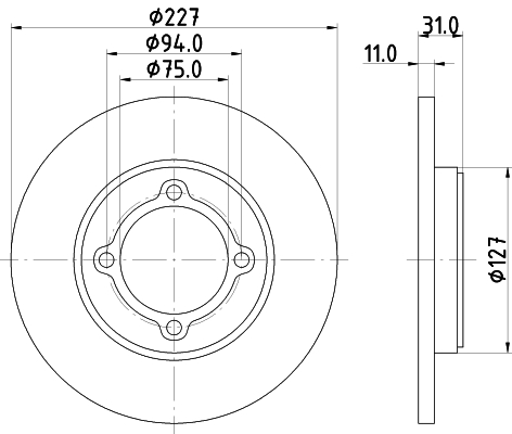 Textar Remschijven 92028200
