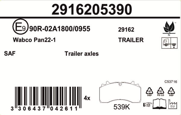 Jurid Remblokset 2916205390