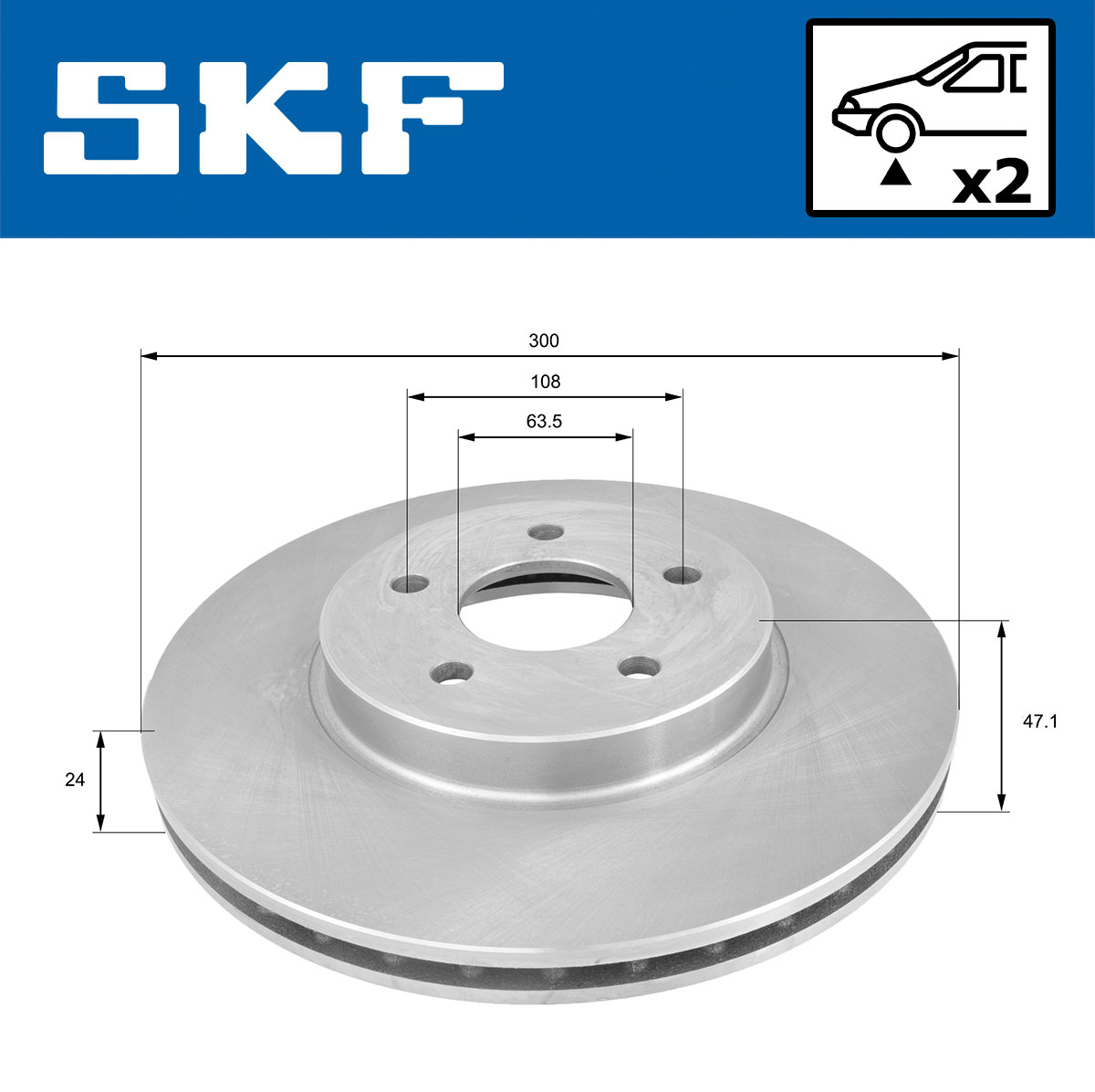 SKF Remschijven VKBD 80015 V2