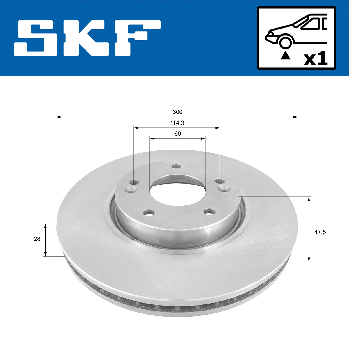 SKF Remschijven VKBD 80019 V1