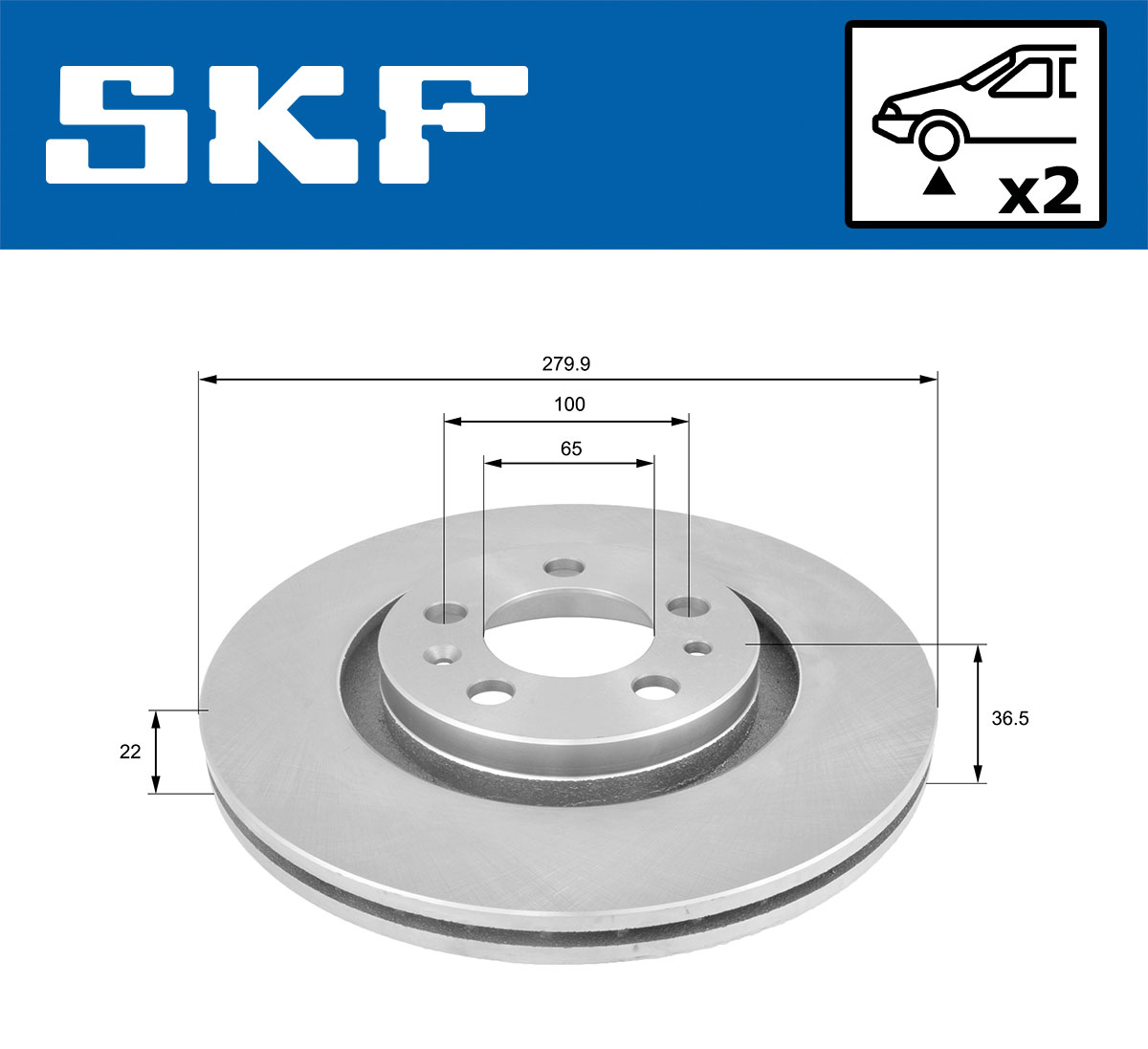 SKF Remschijven VKBD 80021 V2