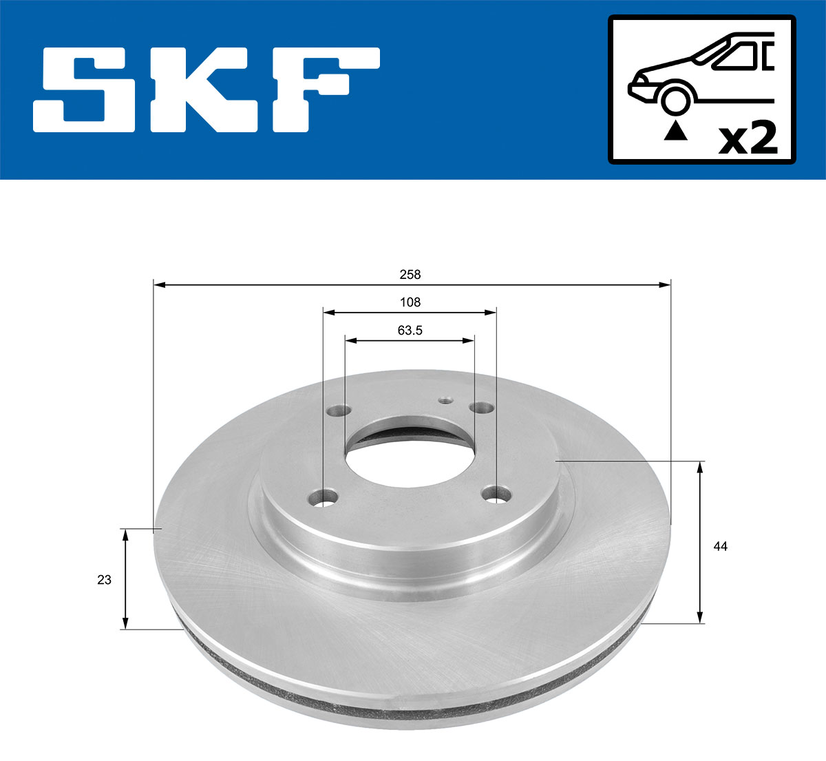 SKF Remschijf VKBD 80027 V2