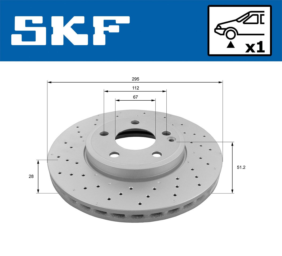 SKF Remschijven VKBD 80028 V1
