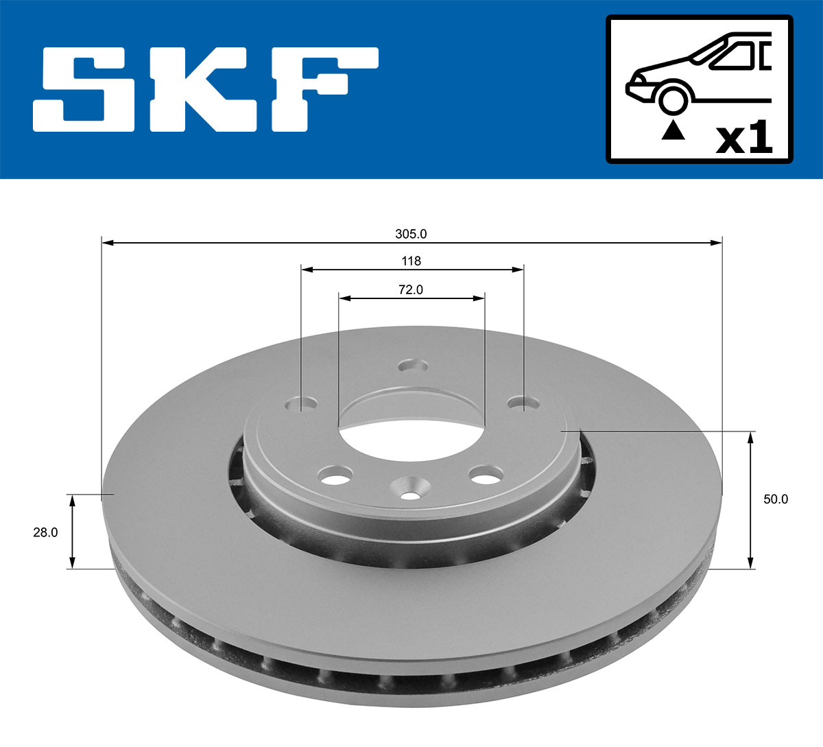 SKF Remschijven VKBD 80046 V1