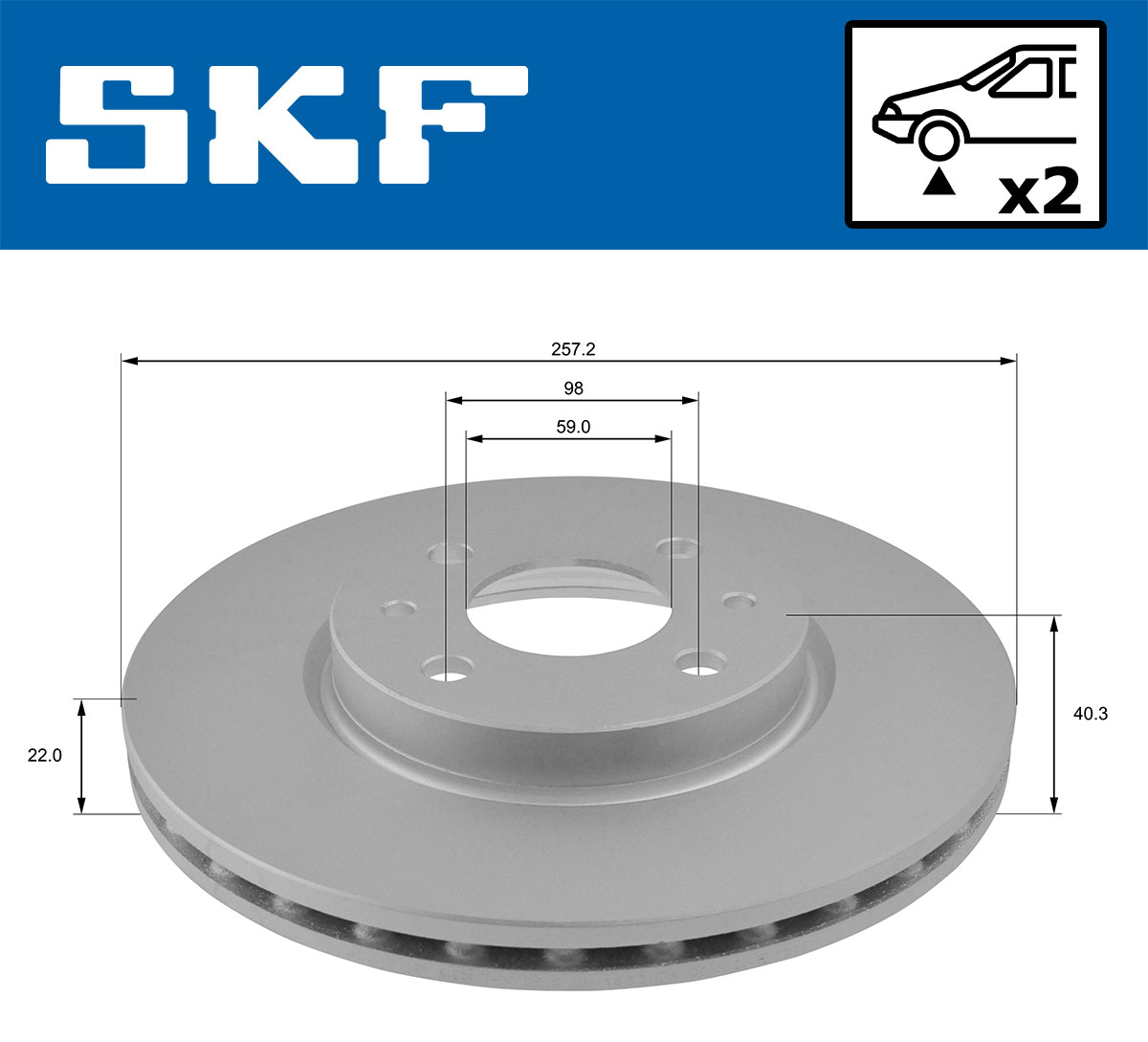 SKF Remschijven VKBD 80064 V2