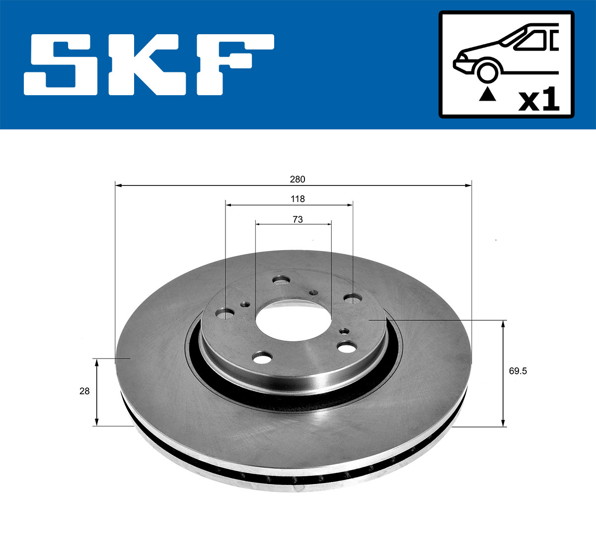 SKF Remschijven VKBD 80077 V1
