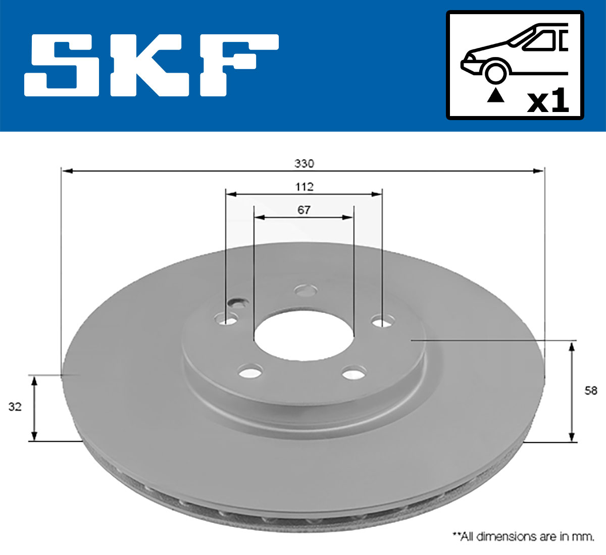 SKF Remschijven VKBD 80082 V1