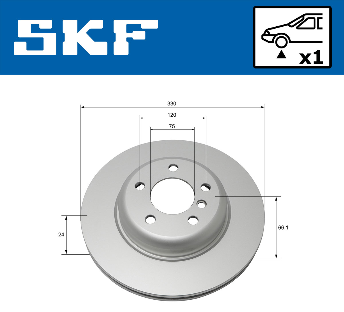 SKF Remschijven VKBD 80093 V1