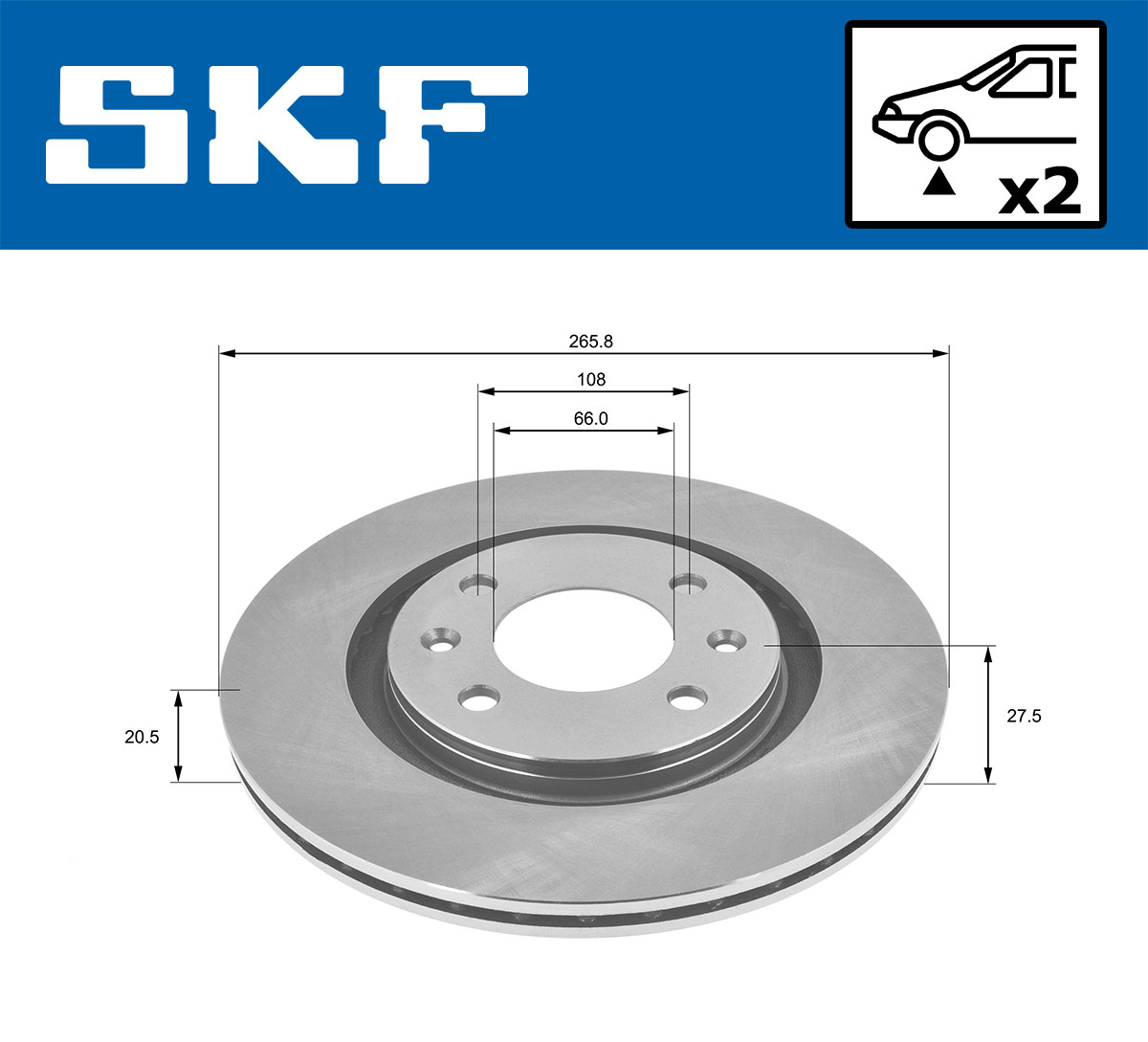 SKF Remschijven VKBD 80094 V2