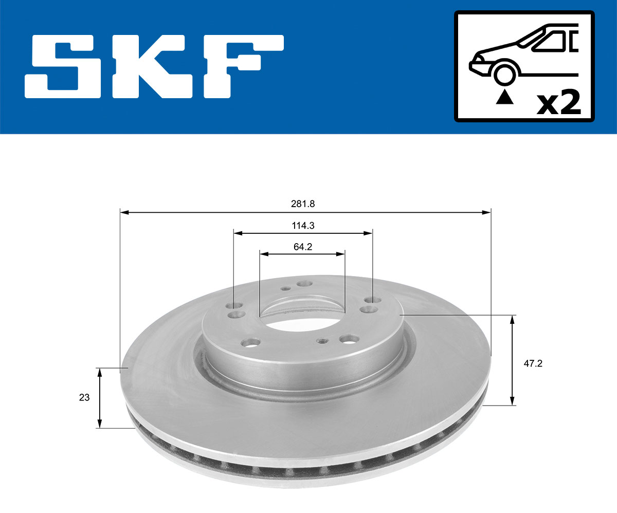SKF Remschijven VKBD 80095 V2