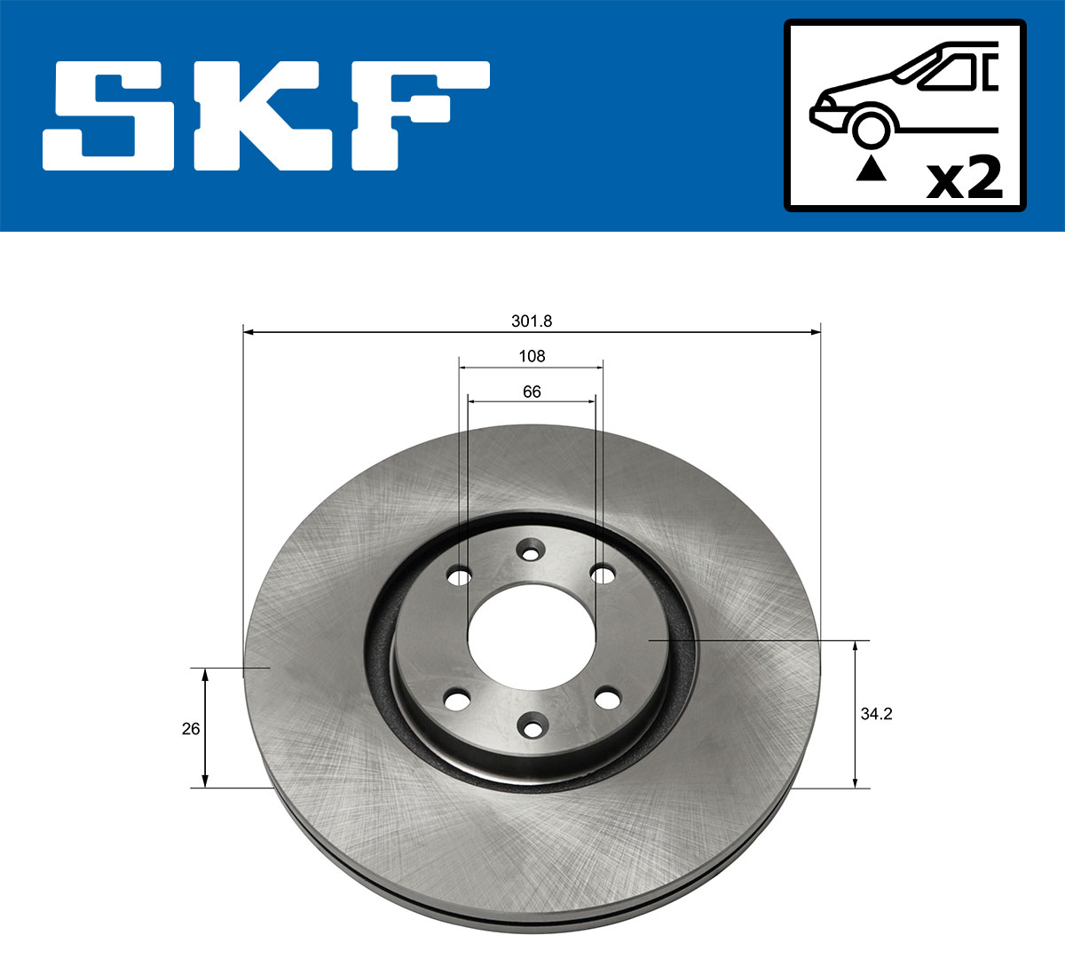 SKF Remschijven VKBD 80135 V2