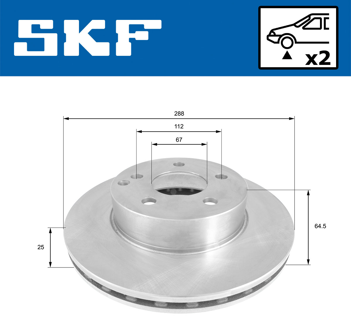 SKF Remschijven VKBD 80143 V2