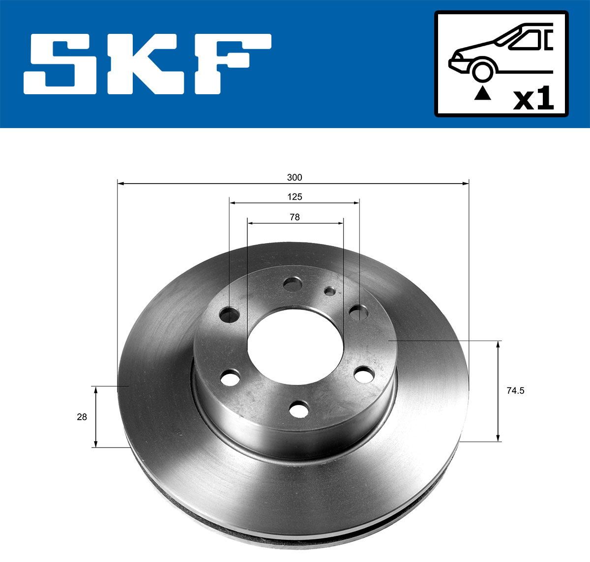 SKF Remschijven VKBD 80156 V1