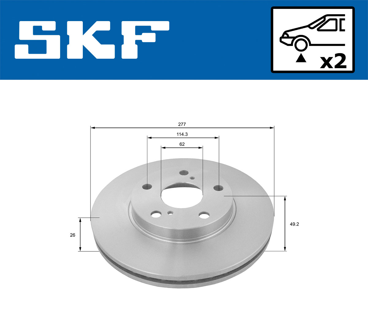 SKF Remschijven VKBD 80160 V2