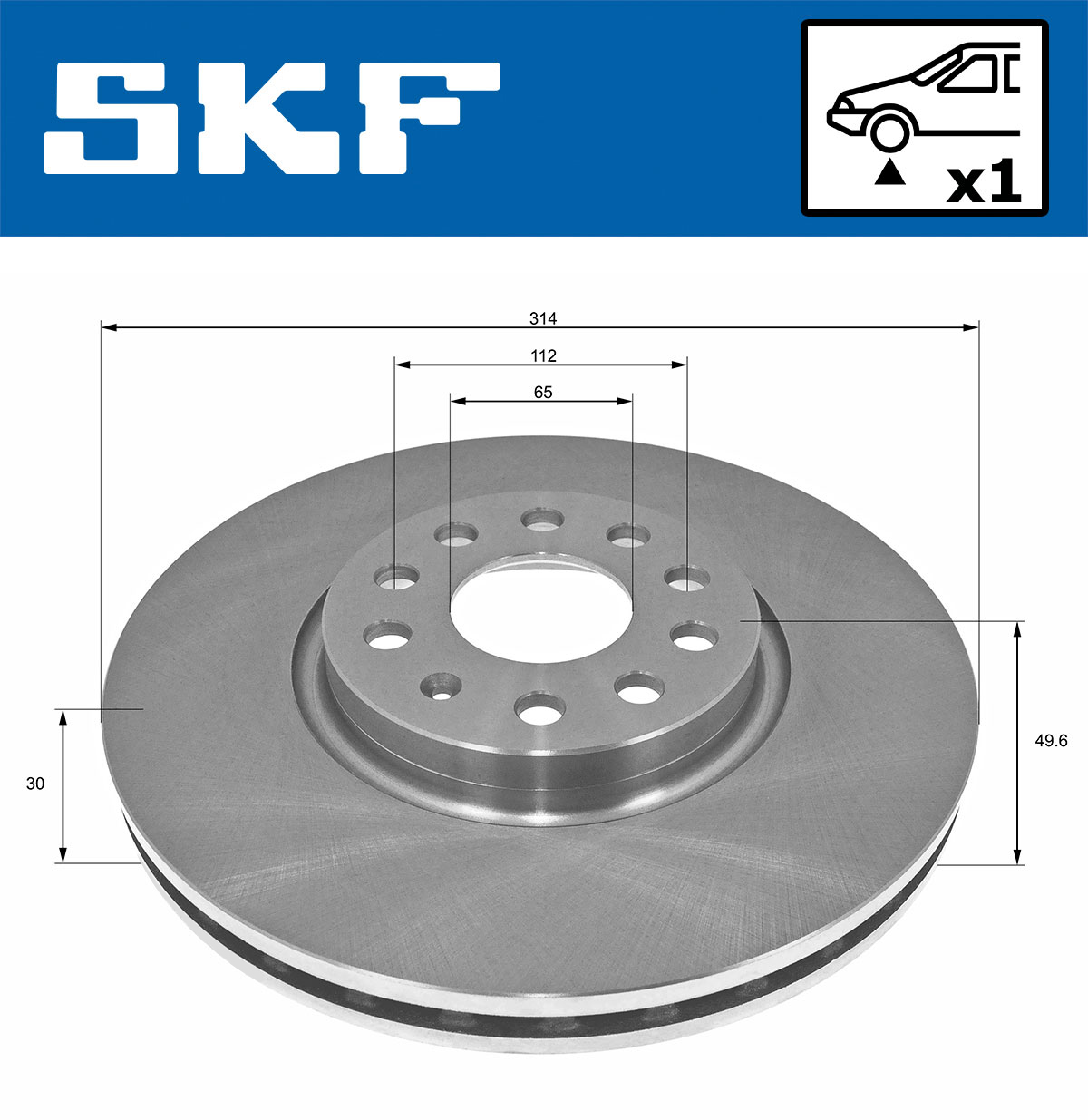 SKF Remschijven VKBD 80171 V1