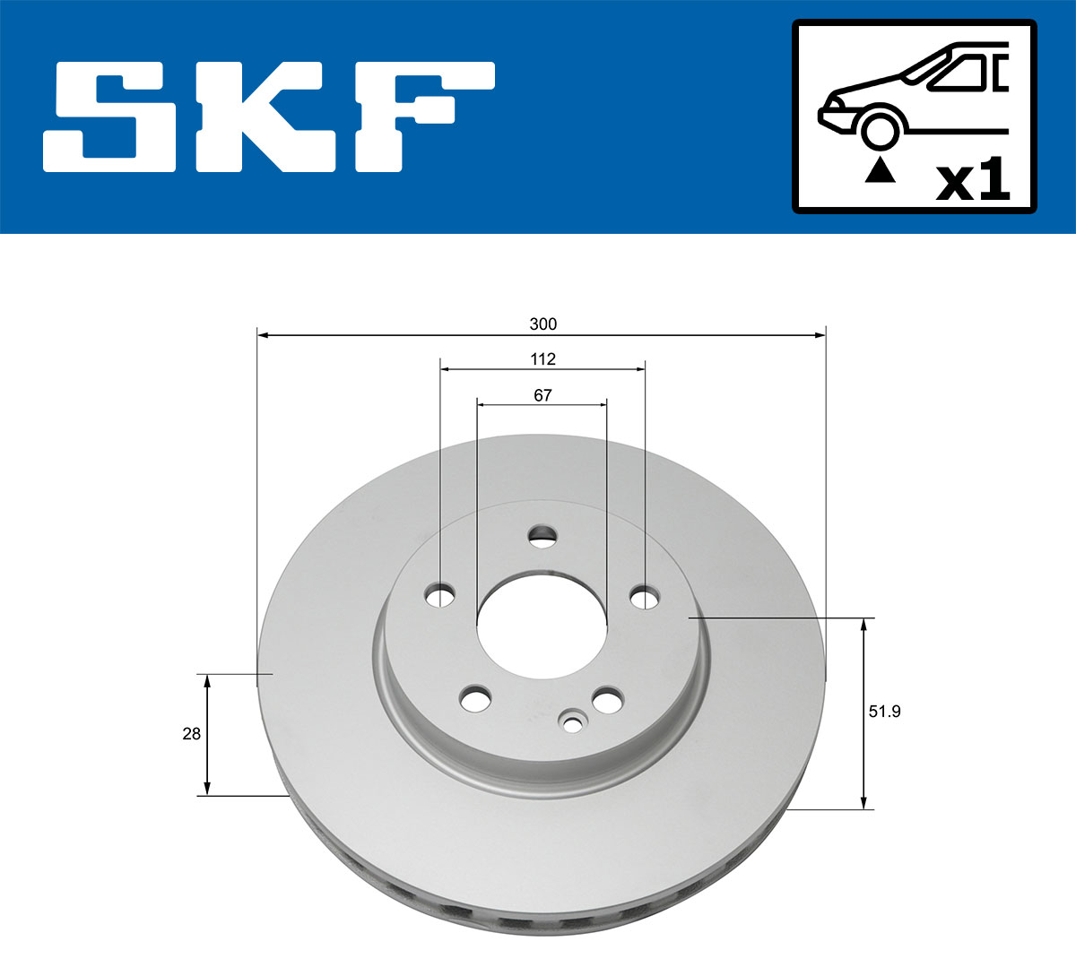 SKF Remschijven VKBD 80191 V1