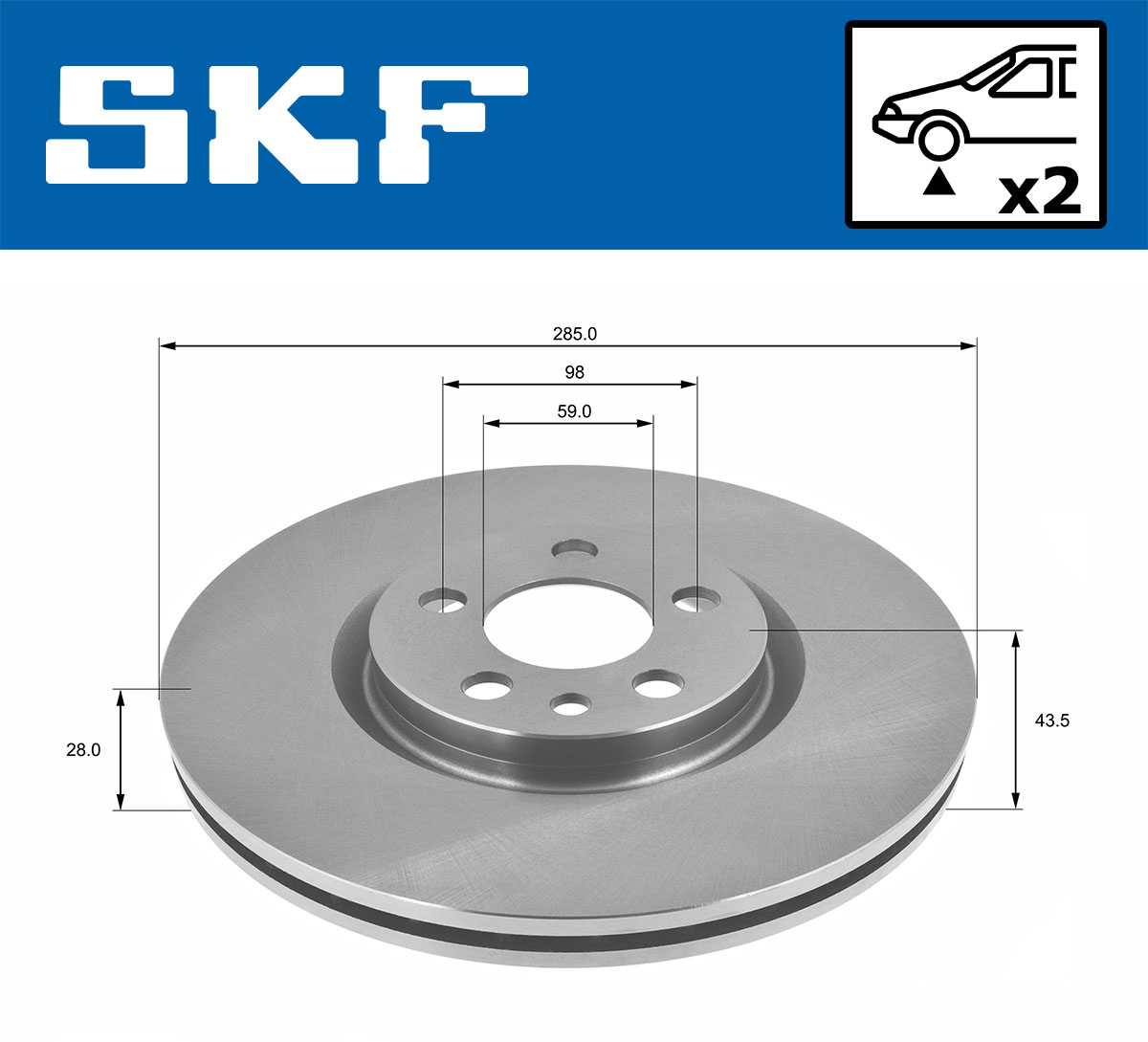 SKF Remschijven VKBD 80208 V2