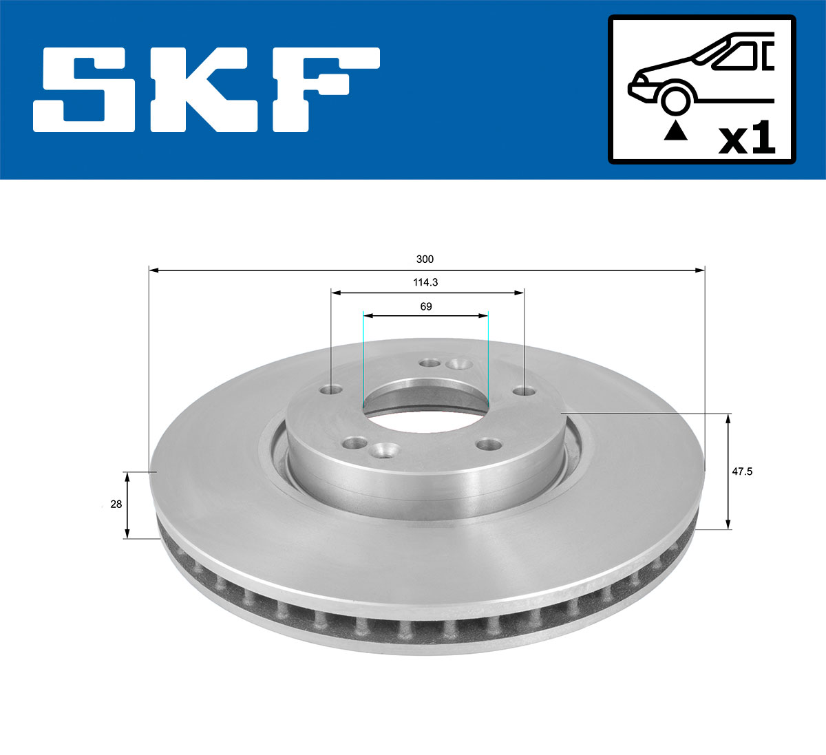 SKF Remschijven VKBD 80236 V1