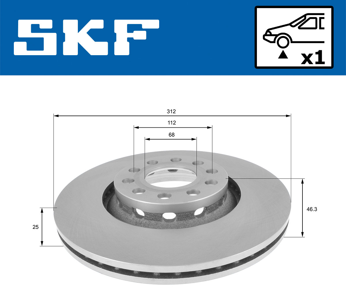 SKF Remschijven VKBD 80242 V1