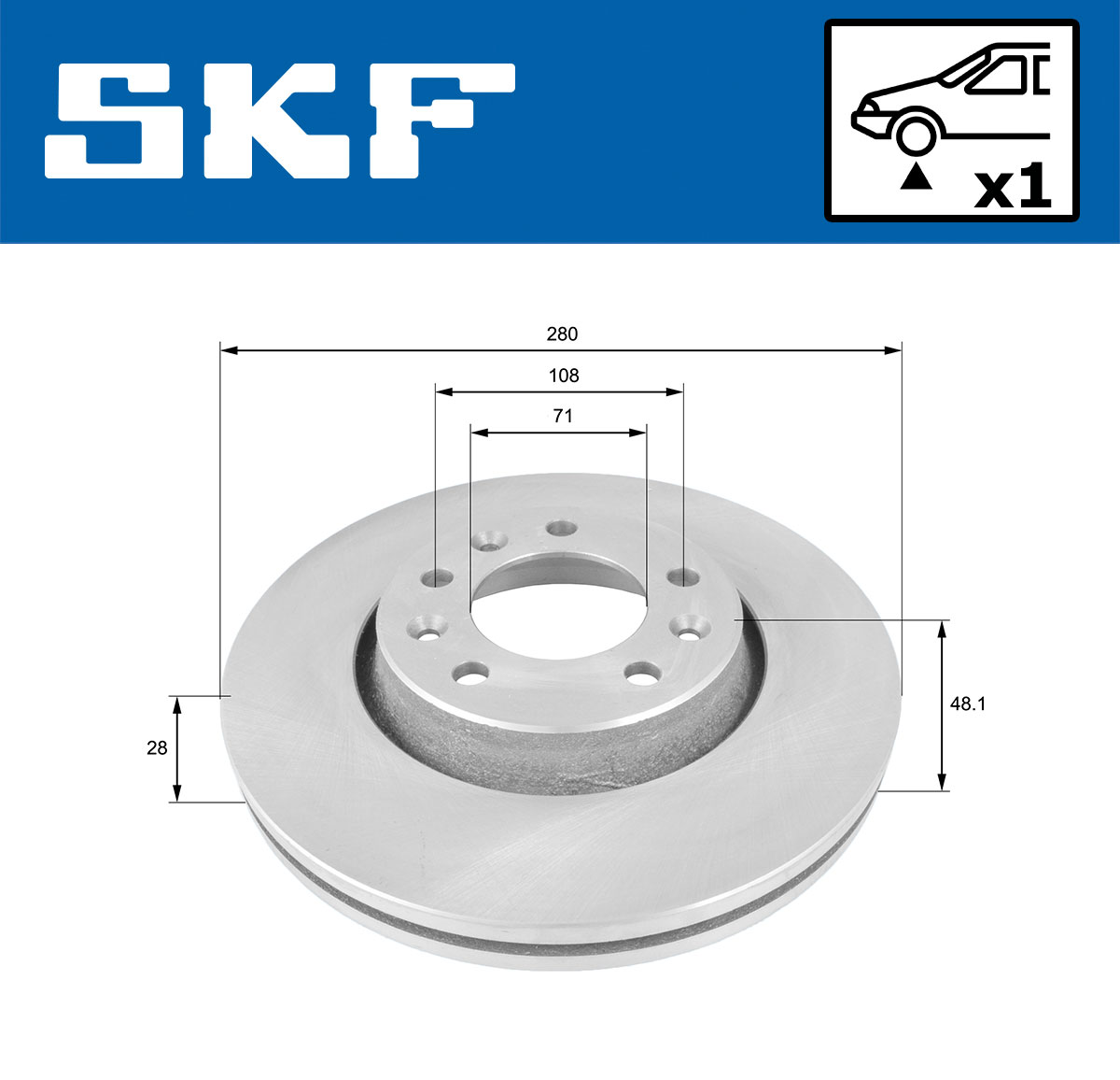 SKF Remschijven VKBD 80245 V1