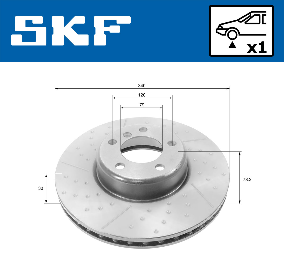 SKF Remschijven VKBD 80246 V1