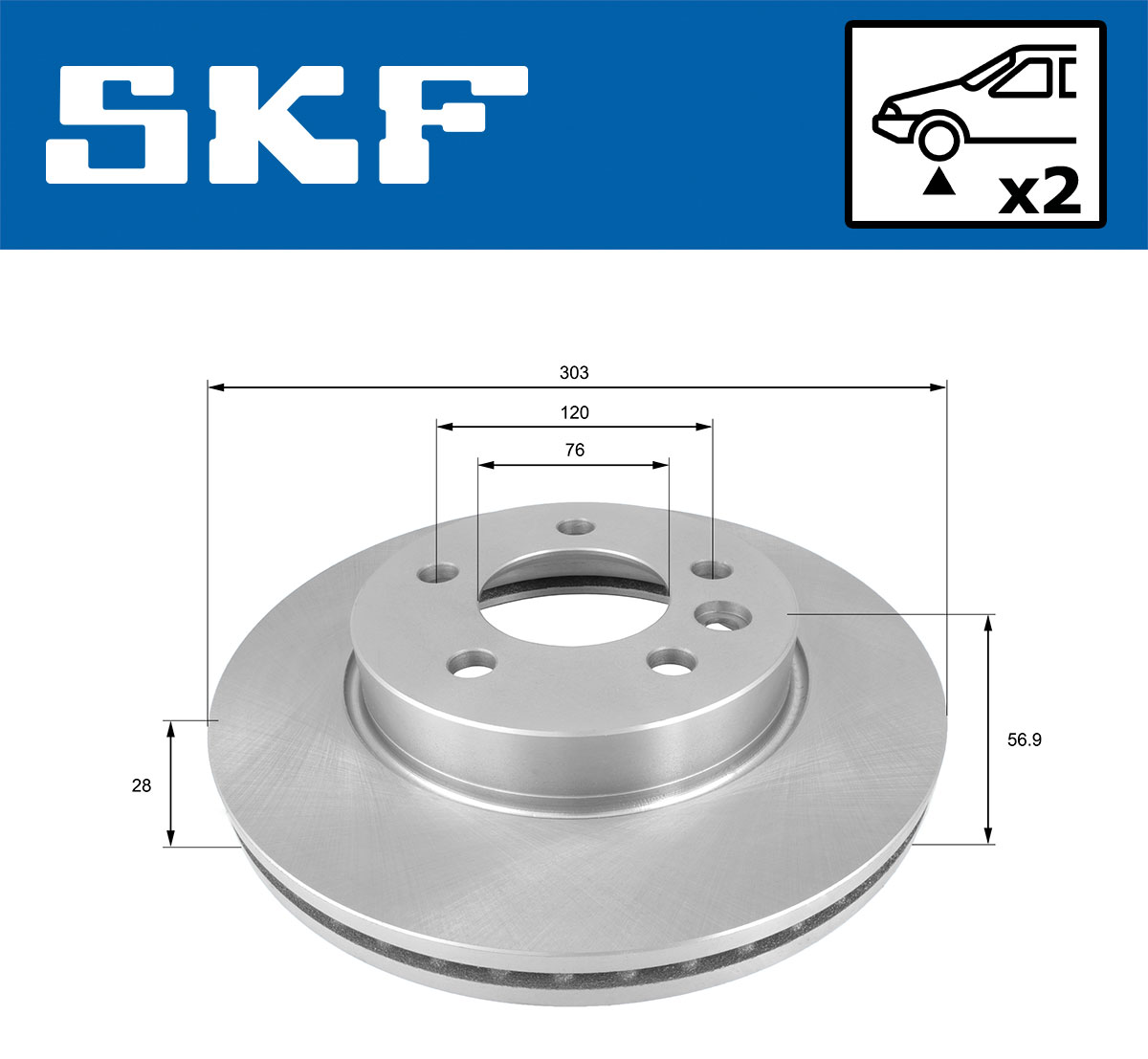 SKF Remschijven VKBD 80253 V2