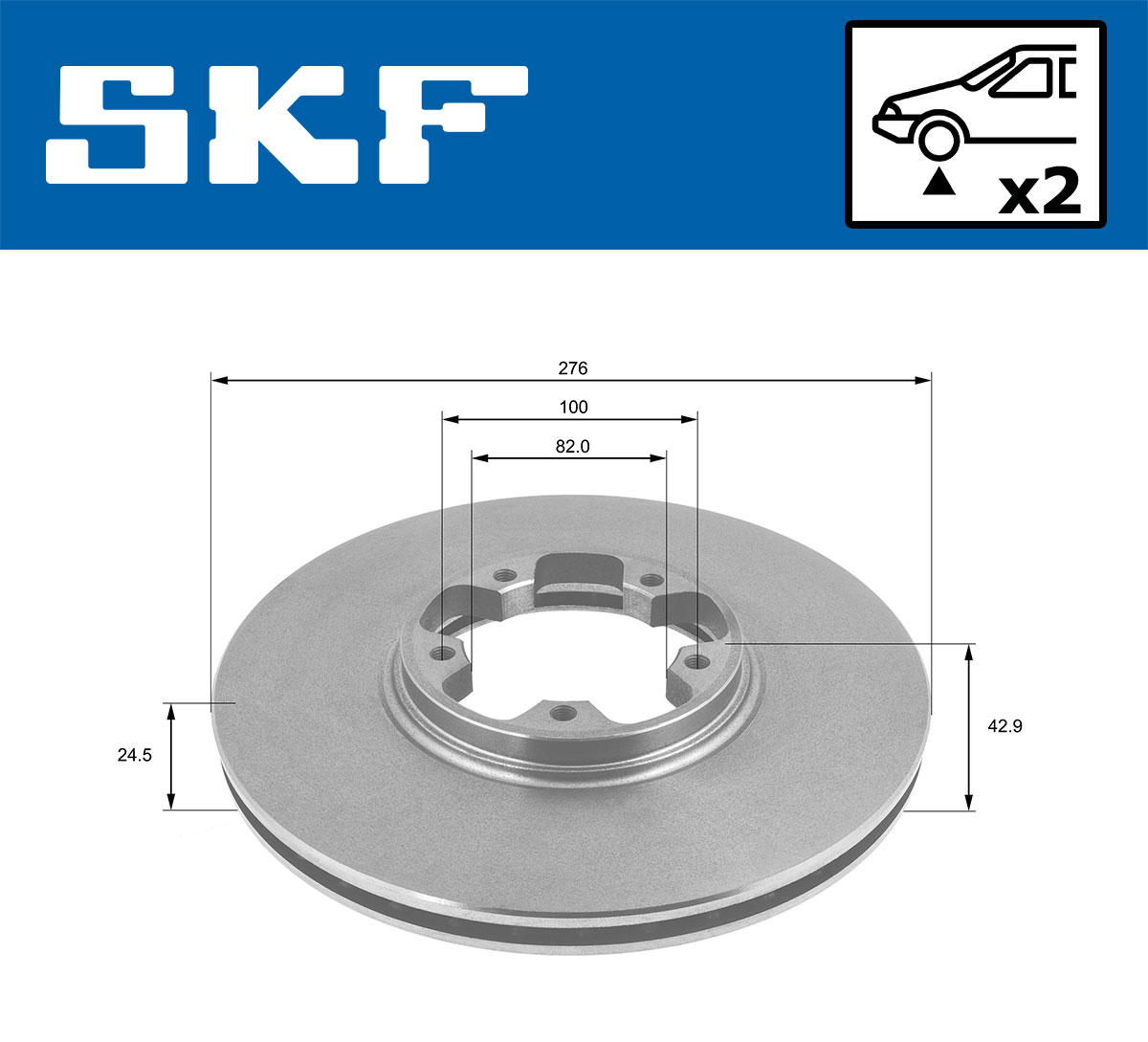 SKF Remschijven VKBD 80255 V2
