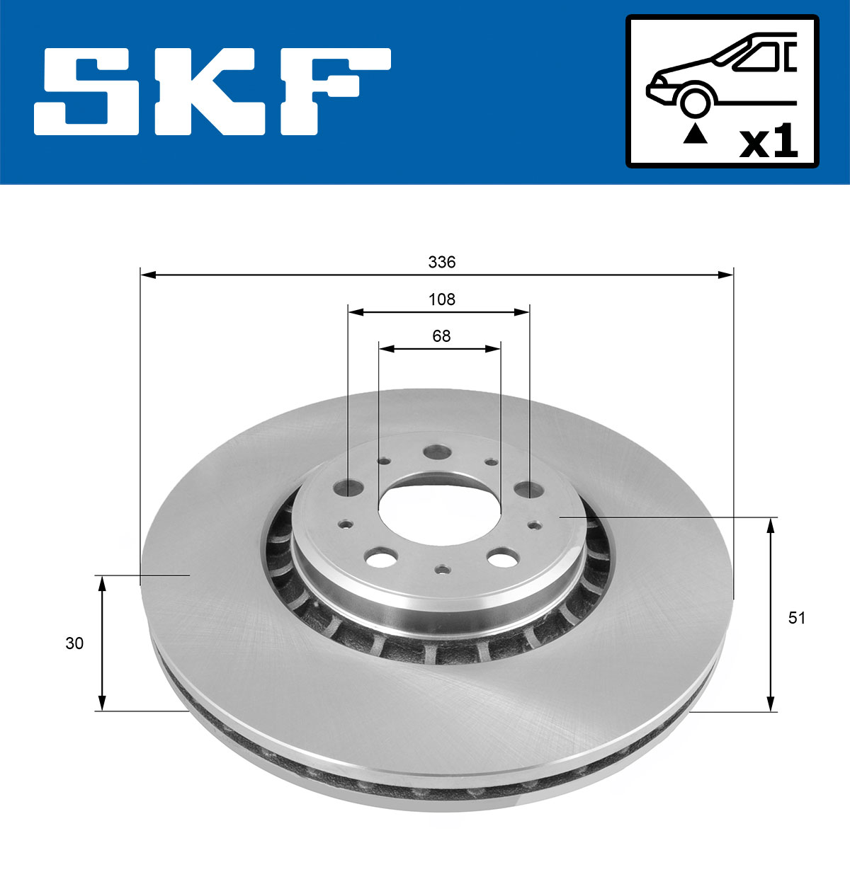 SKF Remschijven VKBD 80269 V1