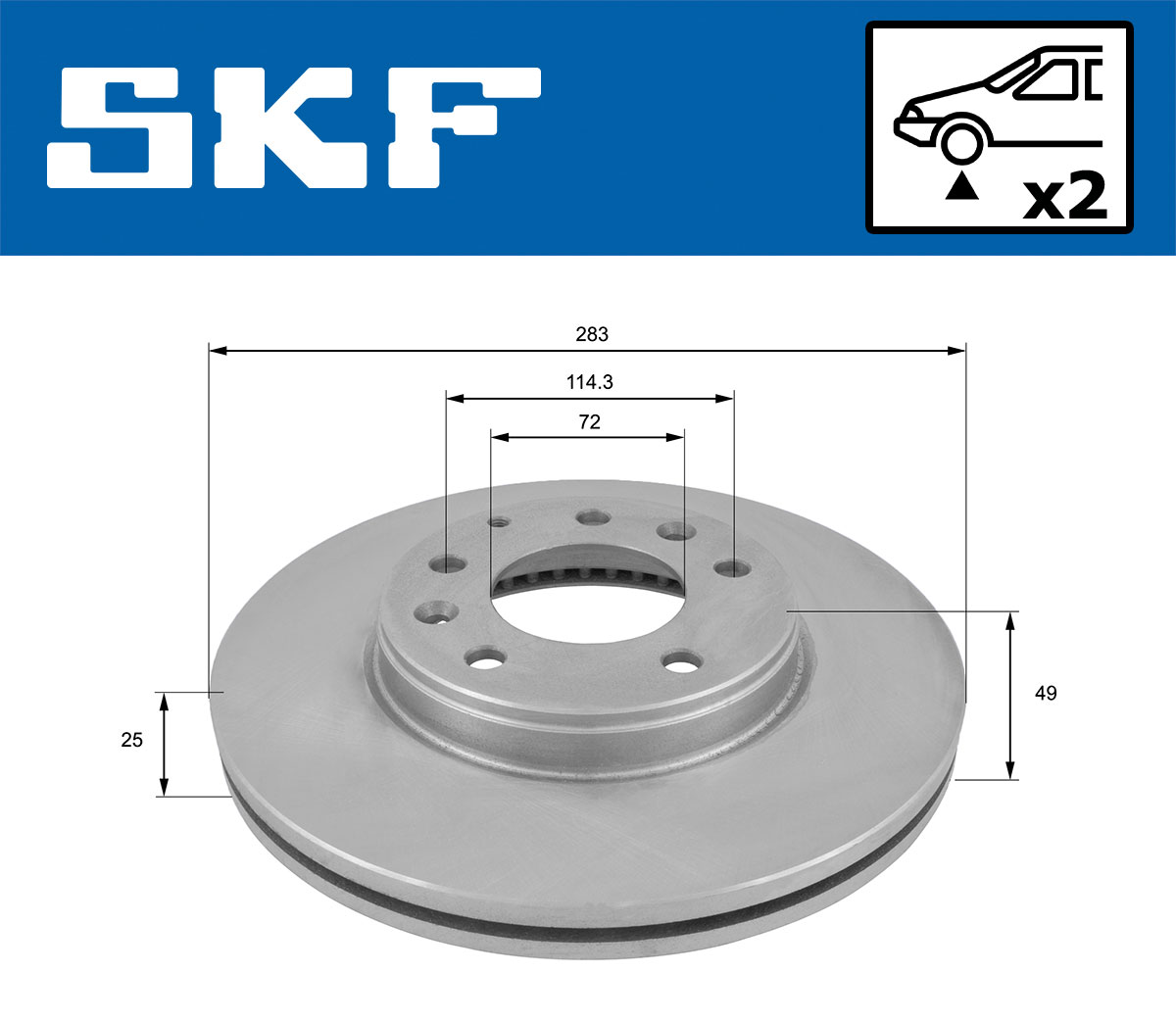 SKF Remschijven VKBD 80275 V2