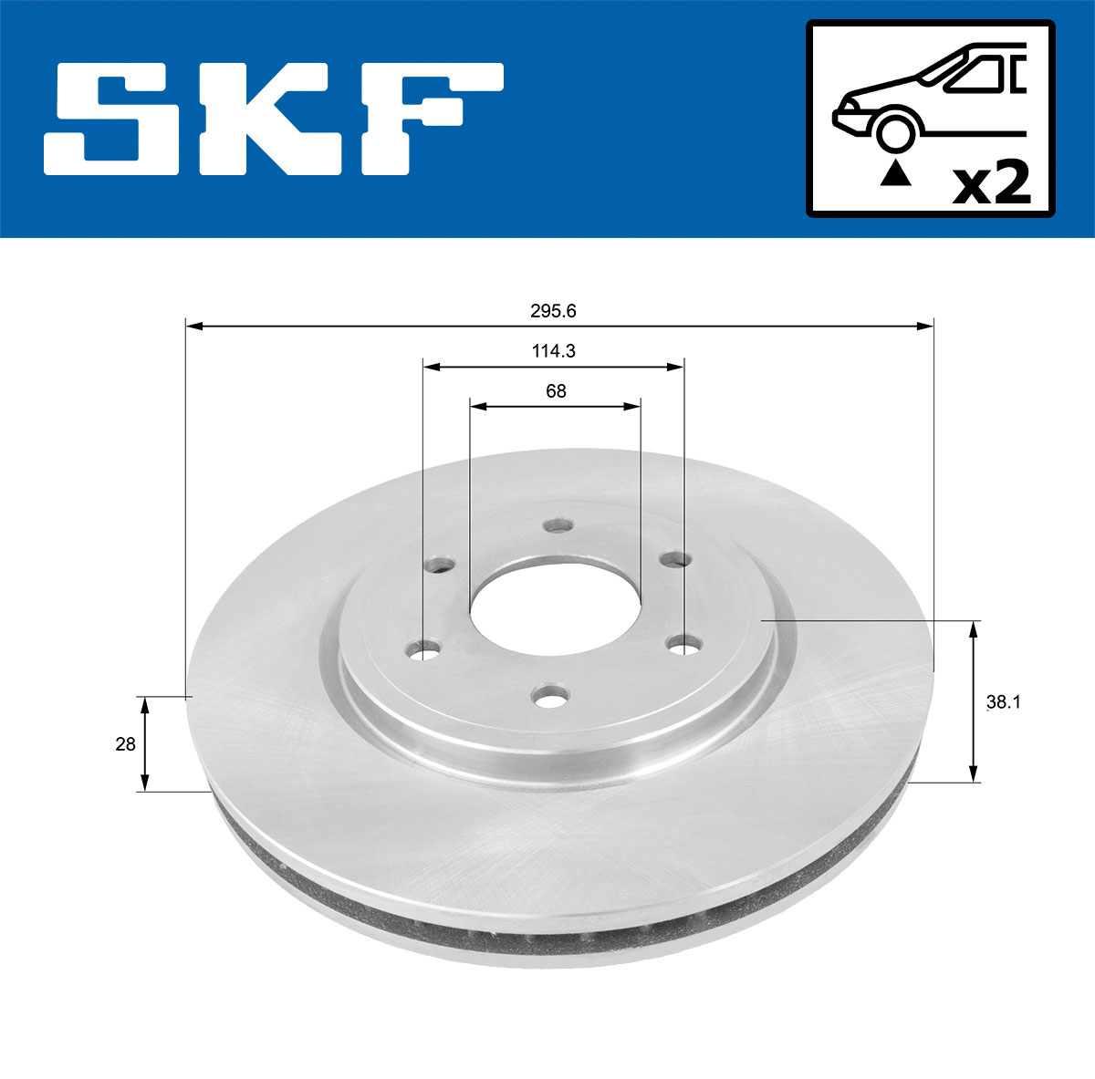 SKF Remschijven VKBD 80280 V2