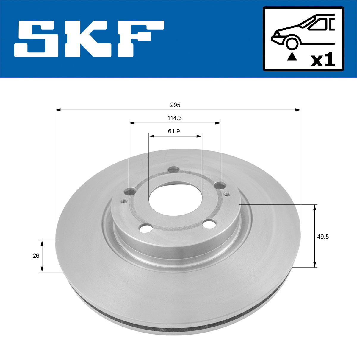 SKF Remschijven VKBD 80299 V1
