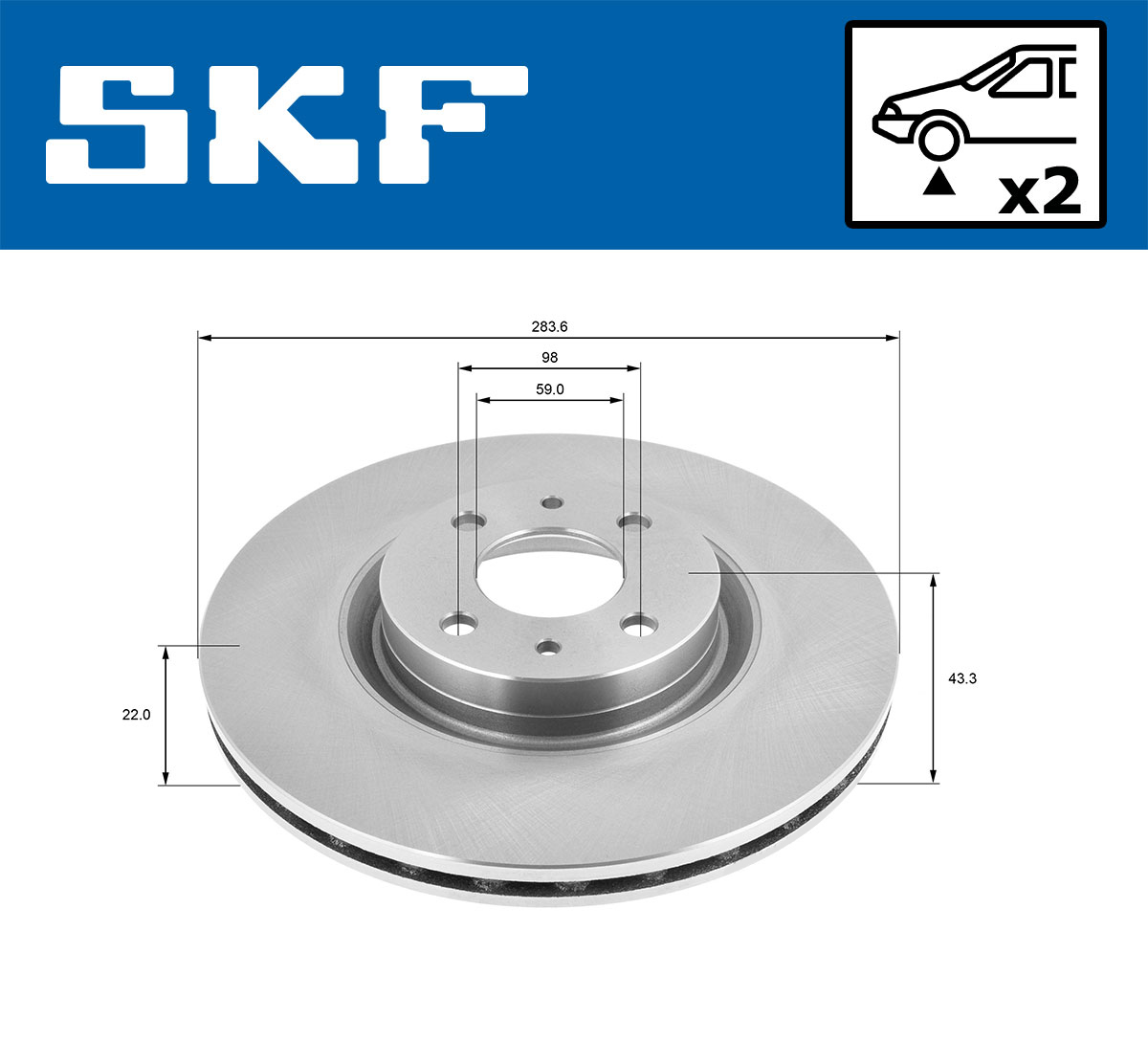 SKF Remschijven VKBD 80306 V2
