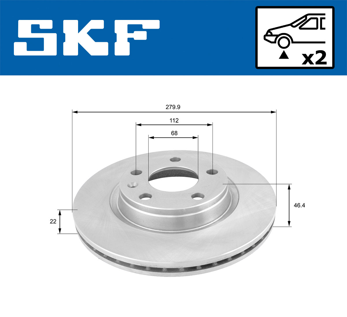 SKF Remschijven VKBD 80319 V2