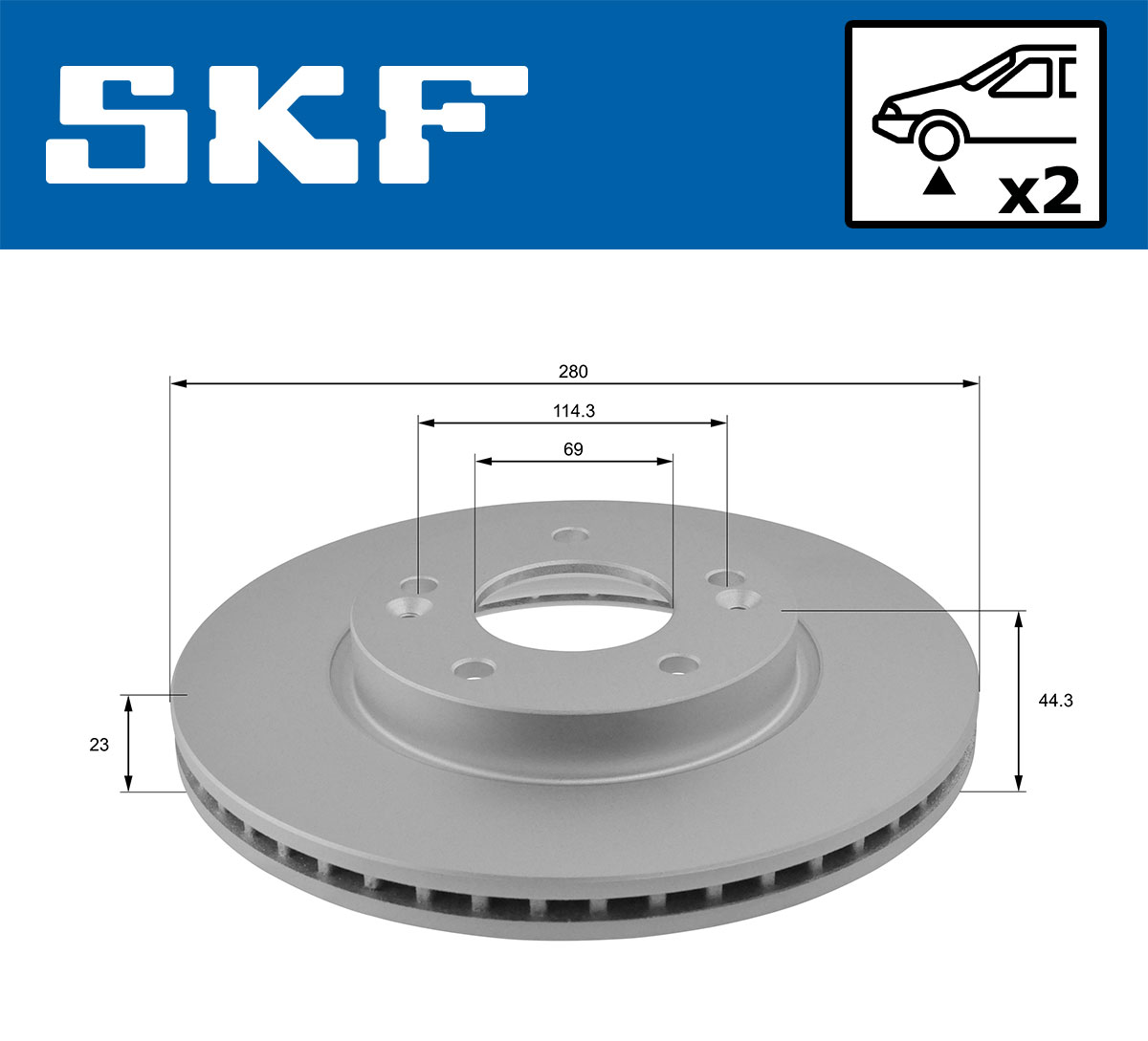 SKF Remschijven VKBD 80323 V2