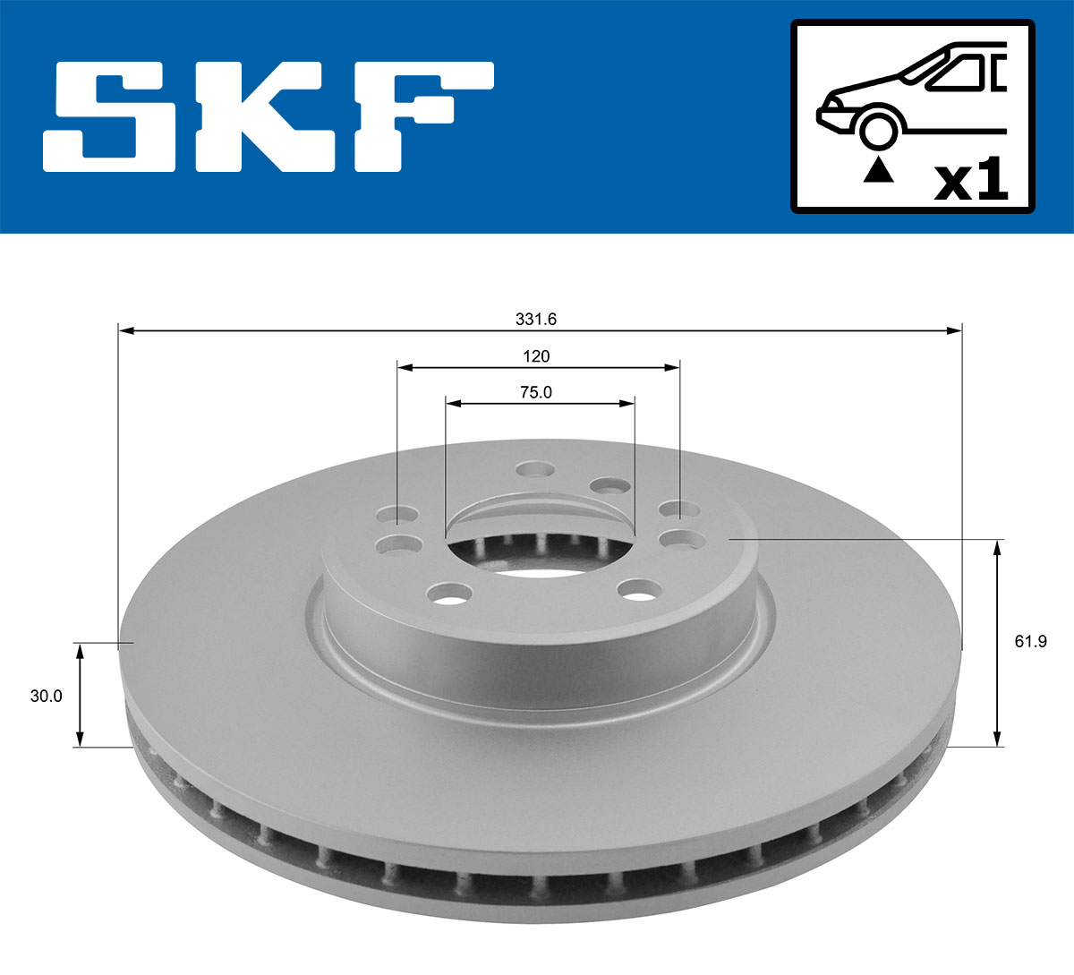 SKF Remschijven VKBD 80328 V1