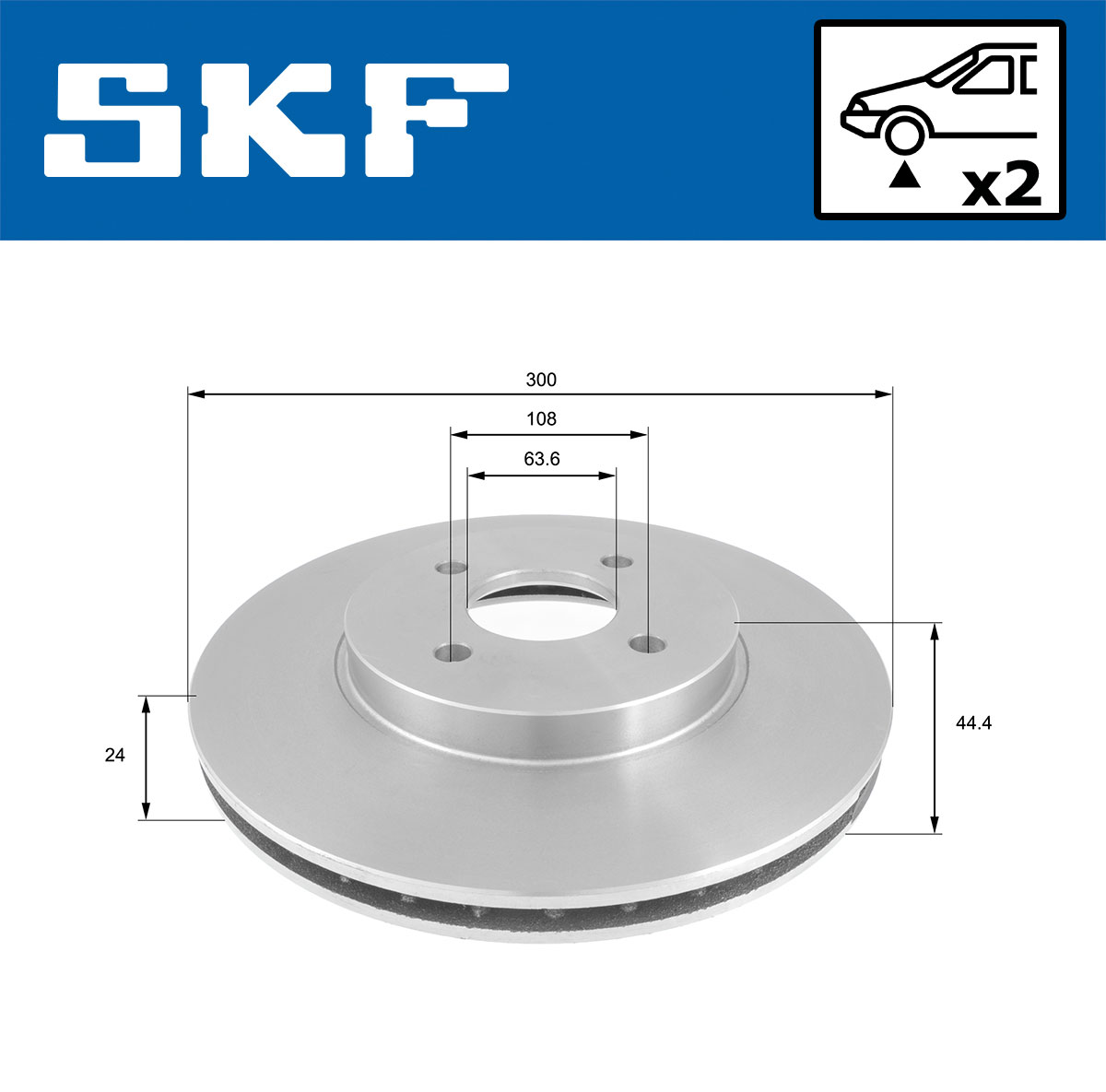 SKF Remschijf VKBD 80334 V2