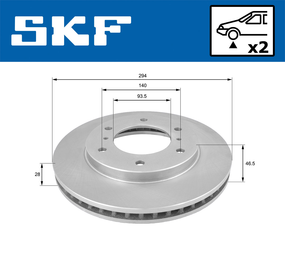 SKF Remschijf VKBD 80340 V2