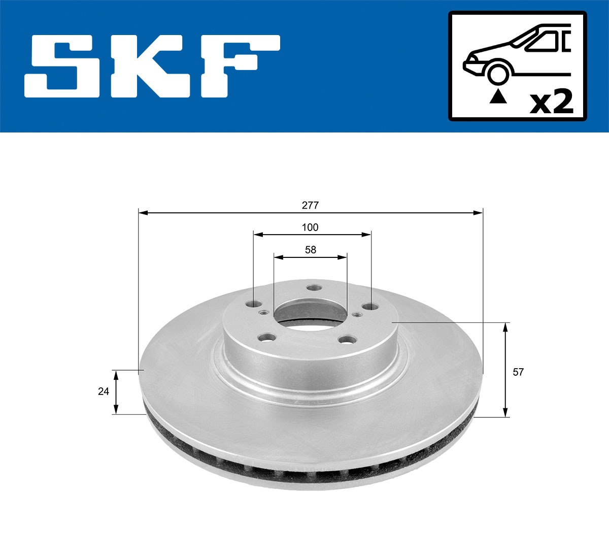 SKF Remschijf VKBD 80341 V2