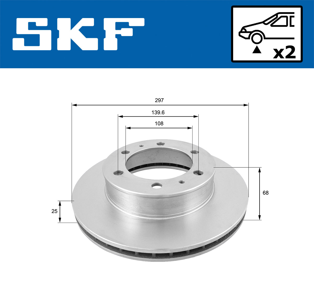SKF Remschijf VKBD 80346 V2