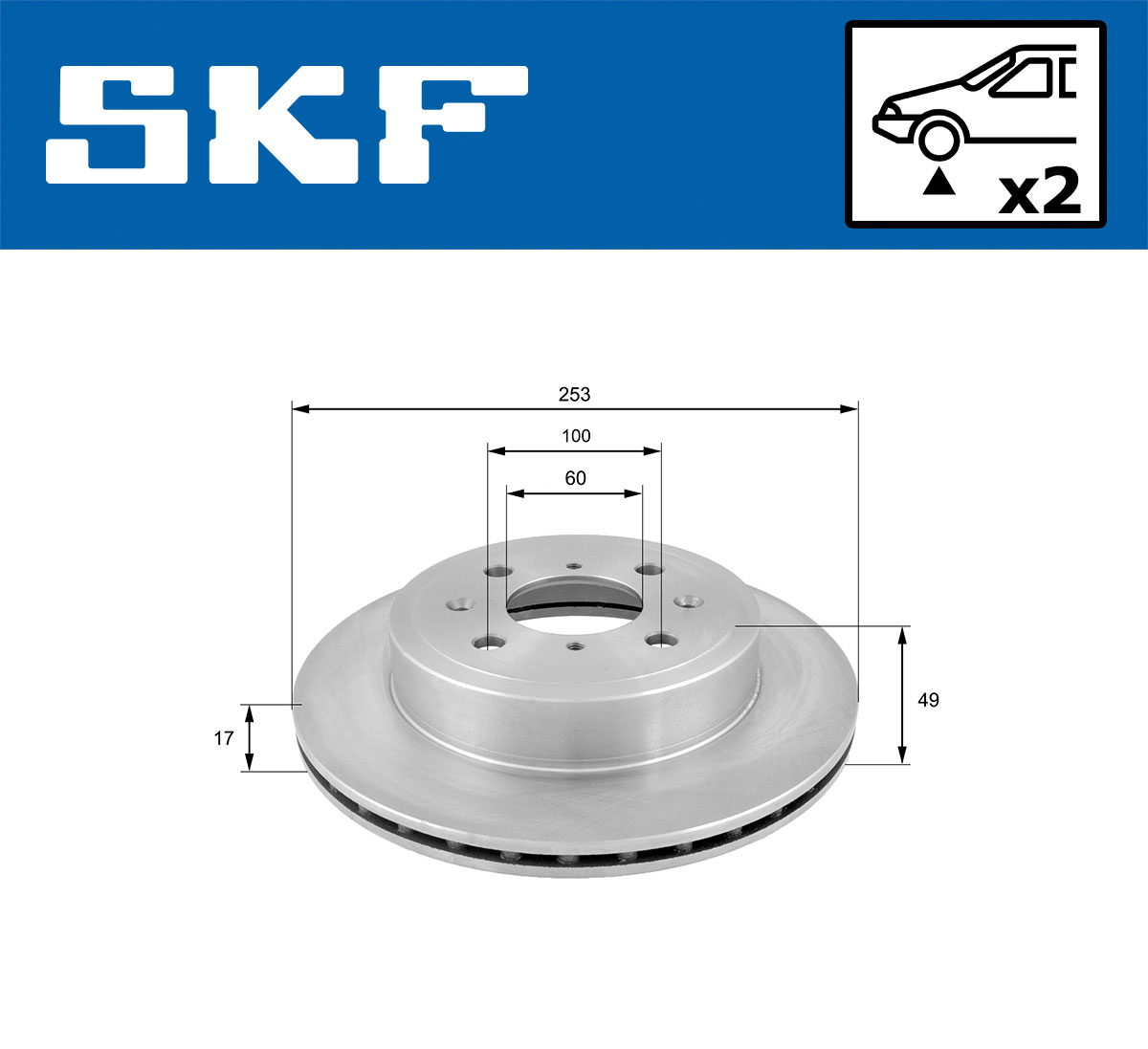 SKF Remschijf VKBD 80347 V2